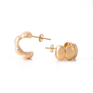 Hannah Earrings, a statement bold C-hoops earrings